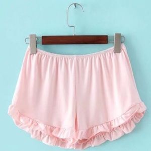 Pink Blush Brandy Melville Vodi Ruffle Short